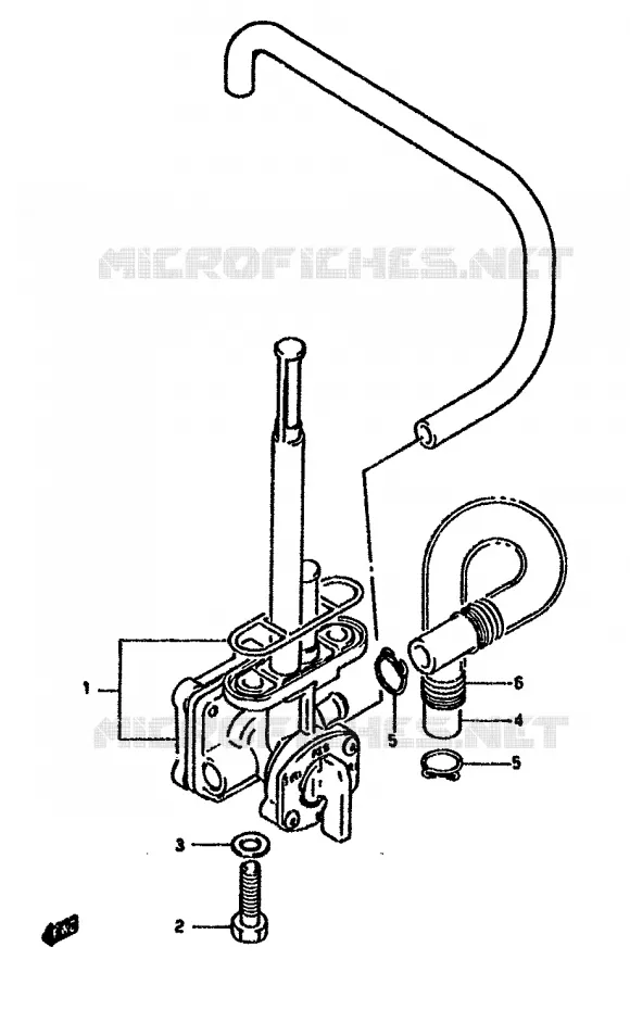 FUEL COCK Suzuki MOTO 650 DR 1994  DR650RR(N/P/R)