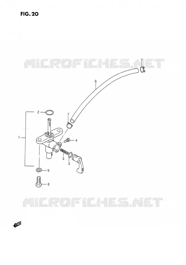 FUEL COCK Suzuki MOTO 80 DS 1986  DS80G(E24)