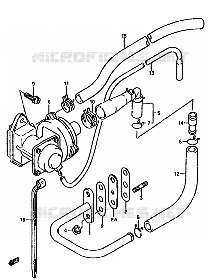 FUEL EVAP SYSTEM (DR350SL/SM E18) Suzuki MOTO 350 DR 1994  DR350SHR(L/M/N/P/R)