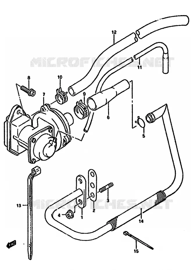 FUEL EVAP SYSTEM (DR350SR E18,DR350SN/SP/SUP/SR E39) Suzuki MOTO 350 DR 1993  DR350SHP(L/M/N/P/R)