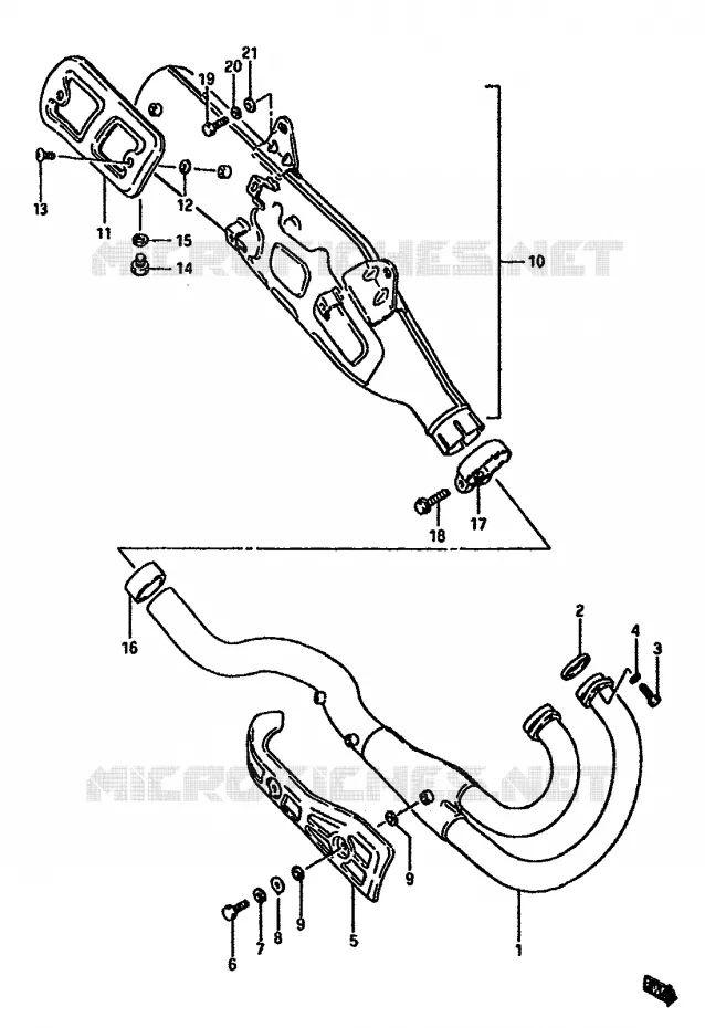 GELUIDDEMPER (MODELE F) Suzuki MOTO 600 DR 1988  DR600SJ(E2)