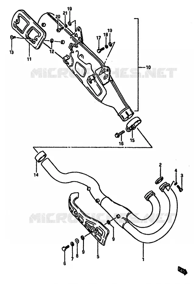 GELUIDDEMPER (MODELE K) Suzuki MOTO 600 DR 1986  DR600SG(E2)