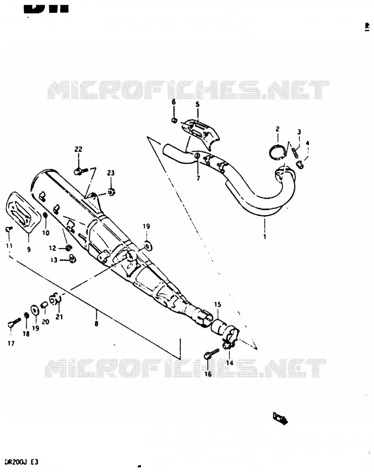 GELUIDDEMPER Suzuki MOTO 200 DR 1986  DR200G(G/H/J)