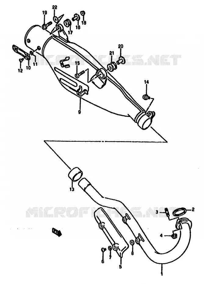 GELUIDDEMPER Suzuki MOTO 650 DR 1994  DR650RR(N/P/R)