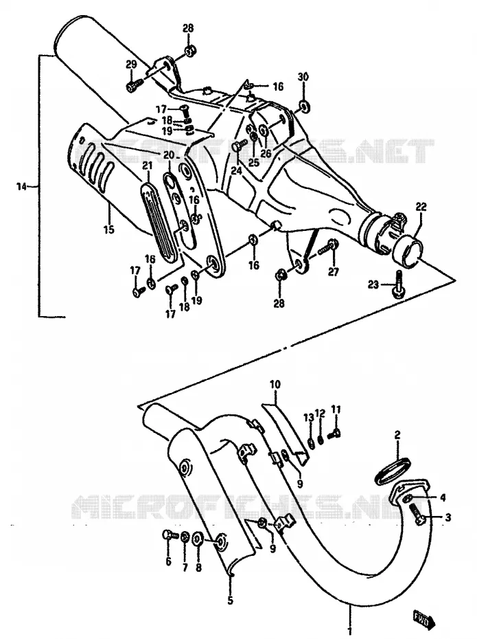 GELUIDDEMPER Suzuki MOTO 750 DR 1989  DR750SK(J/K)