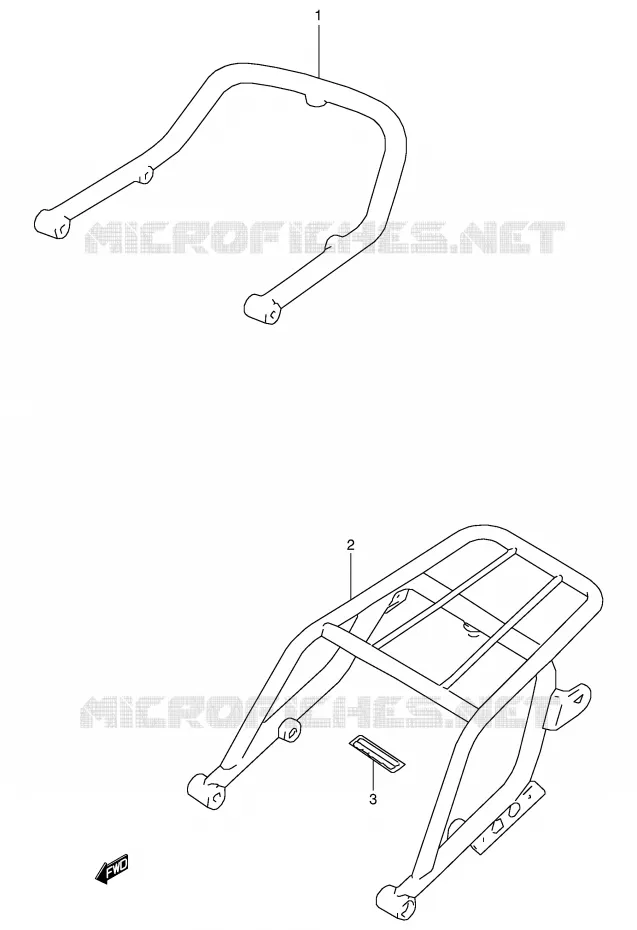 HANDGREEP - CARRIER Suzuki MOTO 350 DR 1999  DR350X(E1)