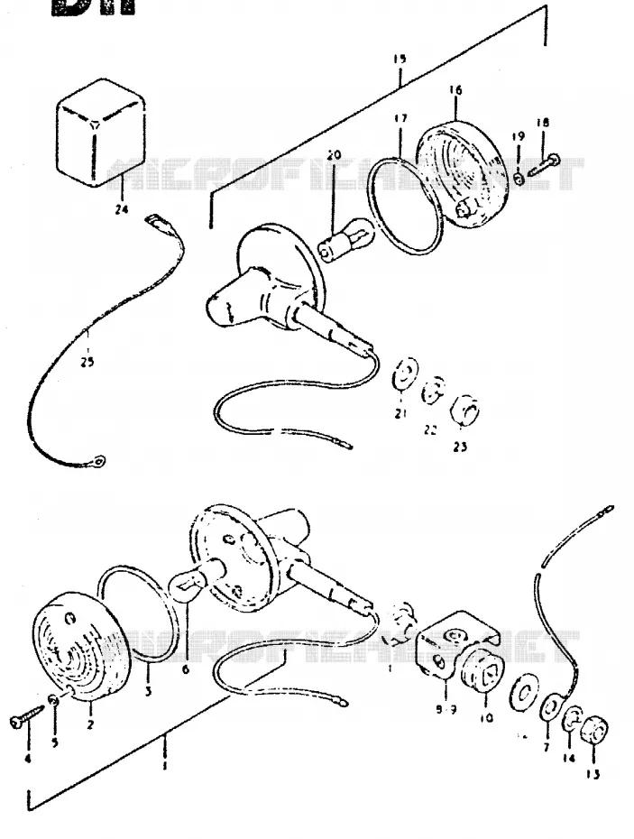 INDICATOREN (E22) Suzuki MOTO 400 DR 1980  DR400ST(T/X)