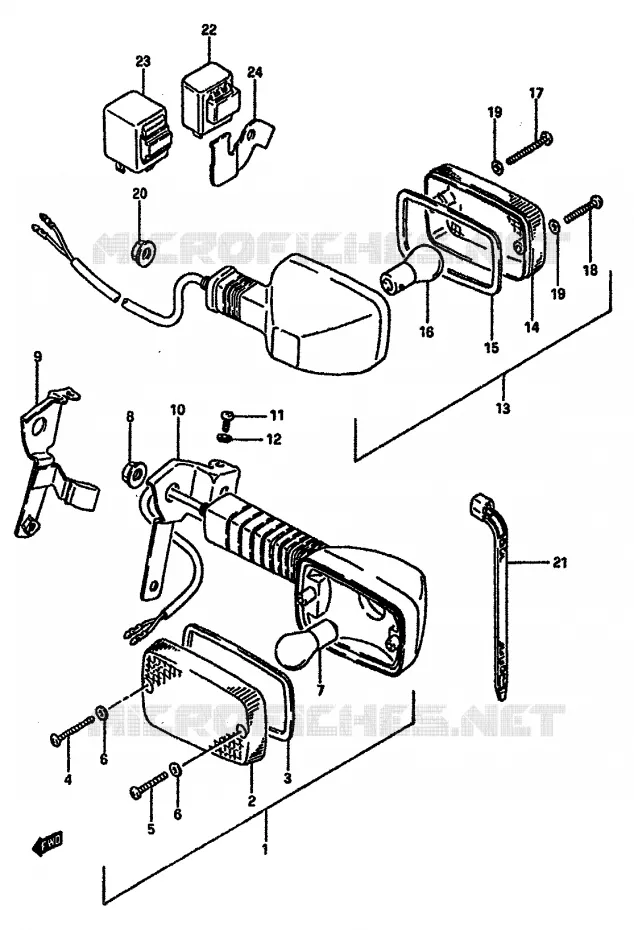 INDICATOREN Suzuki MOTO 600 DR 1985  DR600SF(E2)