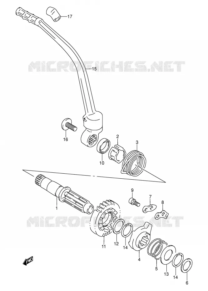 KICKSTARTER Suzuki MOTO 250 DR 1990  DR250SL(E24)