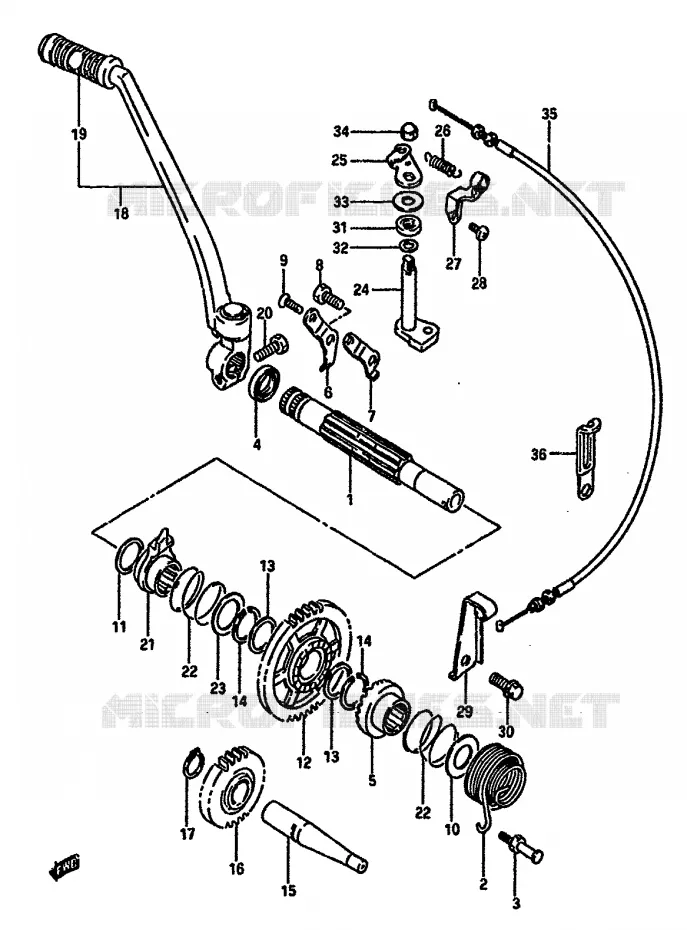 KICKSTARTER Suzuki MOTO 600 DR 1989  DR600SK(E2)
