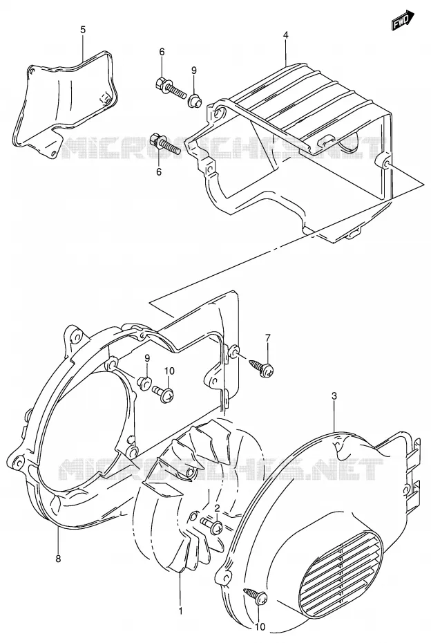 KOELVENTILATOR Suzuki SCOOTER 100 ADDRESS 1991  AG100M(E71)