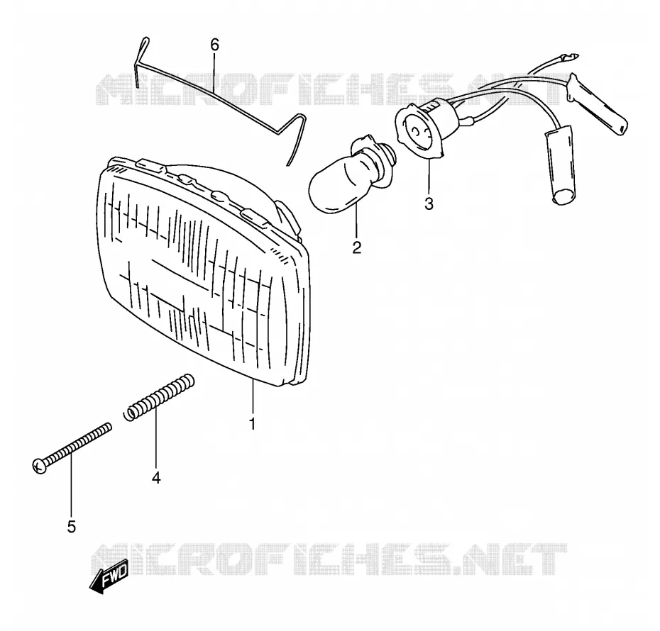 KOPLAMP Suzuki MOTO 80 DS 2000  DS80Y(E24)