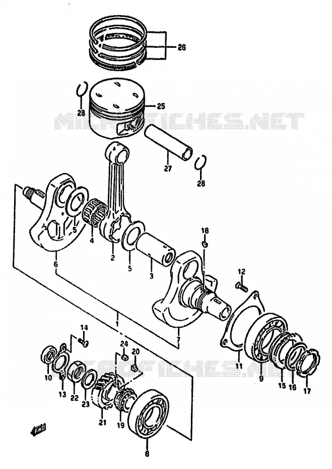KRUKAS Suzuki MOTO 650 DR 1992  DR650RN(N/P/R)