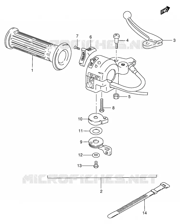 LINKER HANDGREEP Suzuki SCOOTER 50 FM 1991  FM50AM(E20)