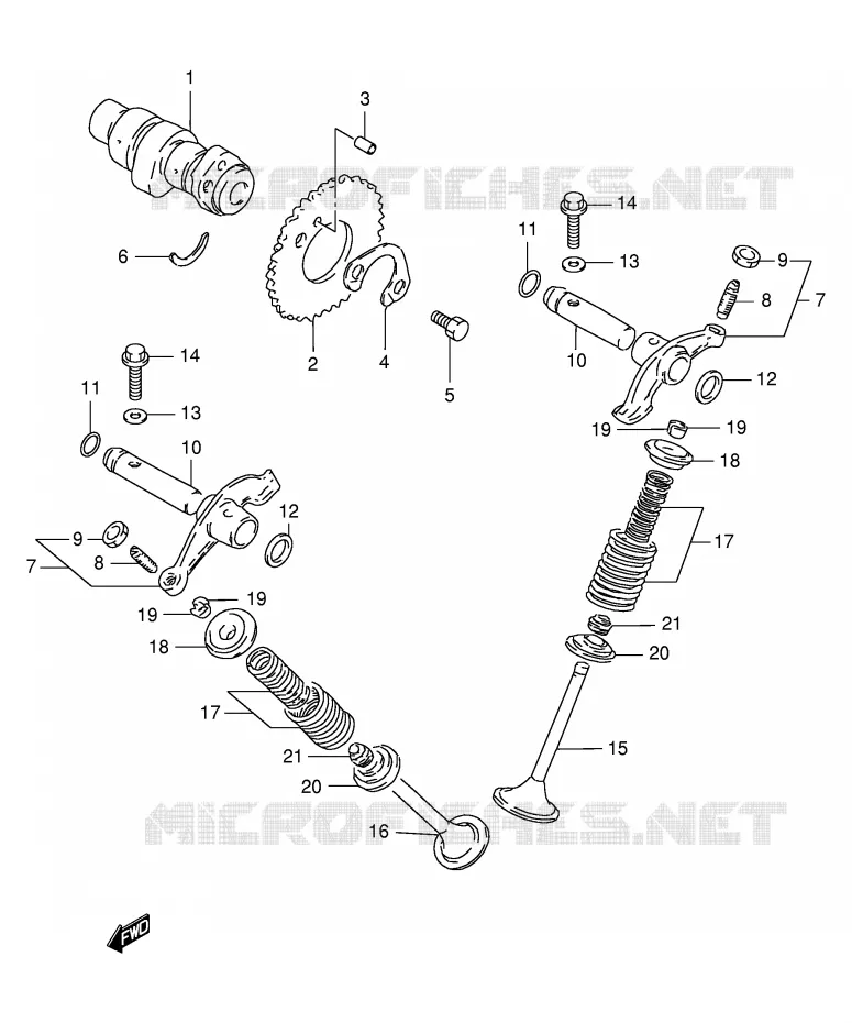 NOKKENAS - VALVES Suzuki MOTO 125 DR 2000  DR125SEY(E4)
