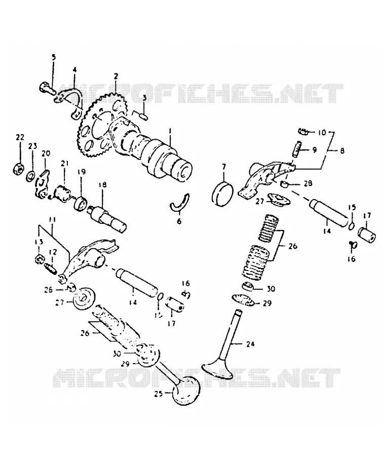 NOKKENAS - VALVES Suzuki MOTO 400 DR 1981  DR400SX(T/X)
