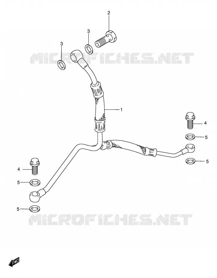 OLIE SLANG Suzuki MOTO 650 DR 2001  DR650SEUK1(E4)