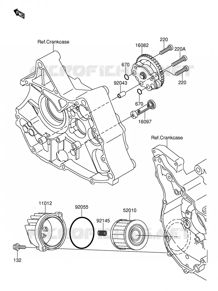 OLIEPOMP Suzuki MOTO 110 DR-Z 2005  DR-Z110K5(E24)