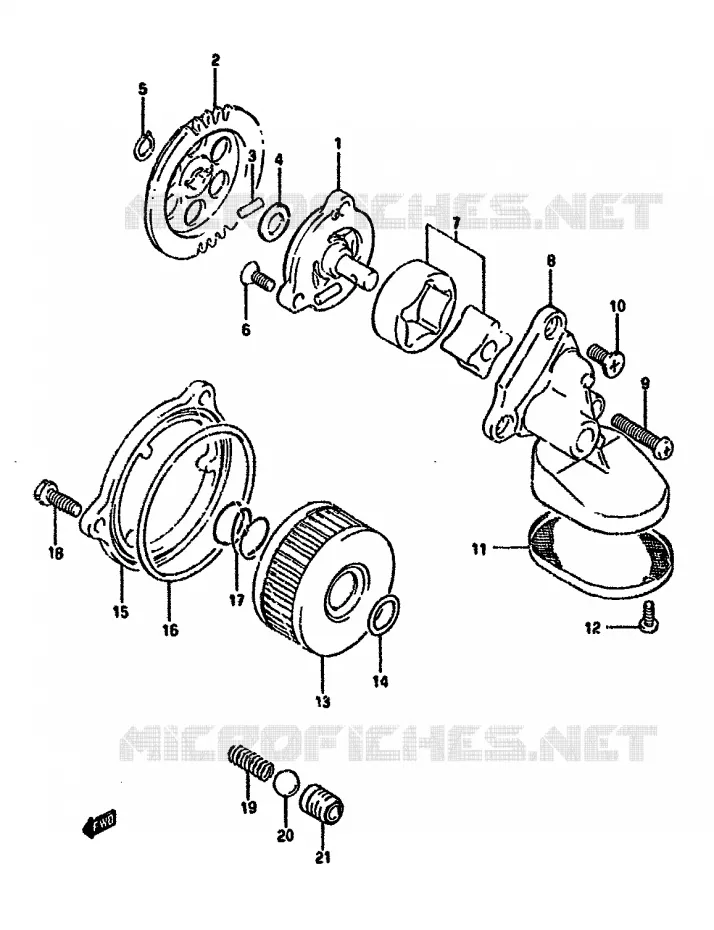 OLIEPOMP Suzuki MOTO 350 DR 1994  DR350SHR(L/M/N/P/R)