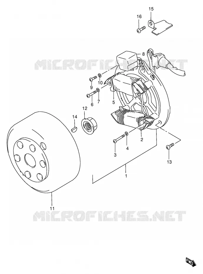 ONTSTEKING (FB100G/R/S/V/X/Y) Suzuki SCOOTER 100 FB 2000  FB100Y(E71)