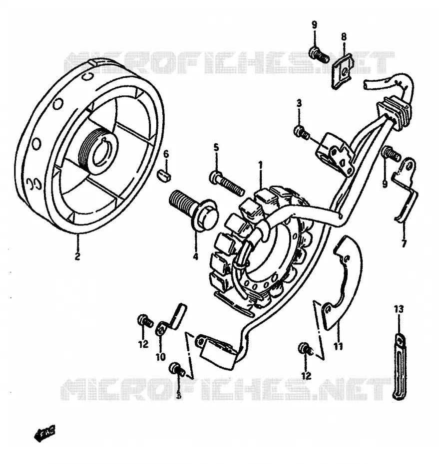 ONTSTEKING (MODELE G/H/J/K) Suzuki MOTO 600 DR 1988  DR600SJ(E2)
