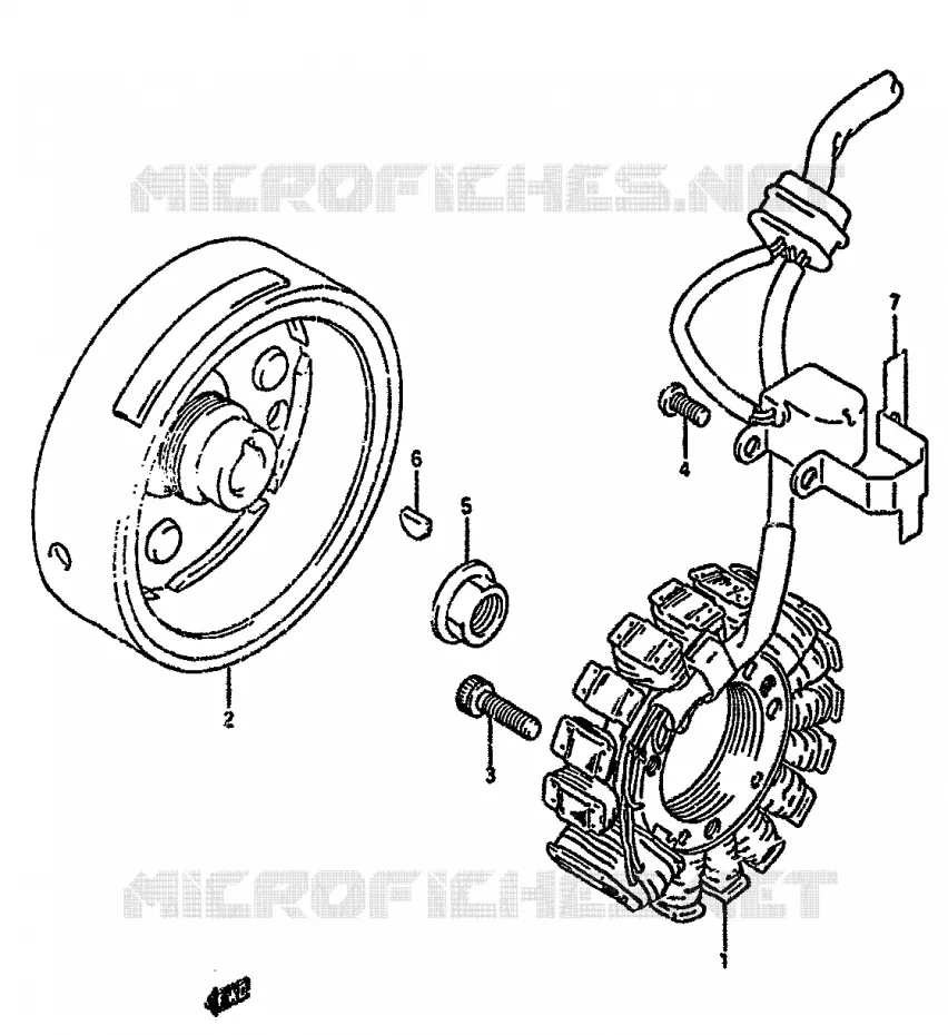 ONTSTEKING (MODELE L/M/N) Suzuki MOTO 350 DR 1990  DR350SL(L/M/N/P/R)