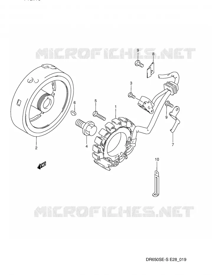 ONTSTEKING (MODELE N/P) Suzuki MOTO 650 DR 1993  DR650SP(E28)