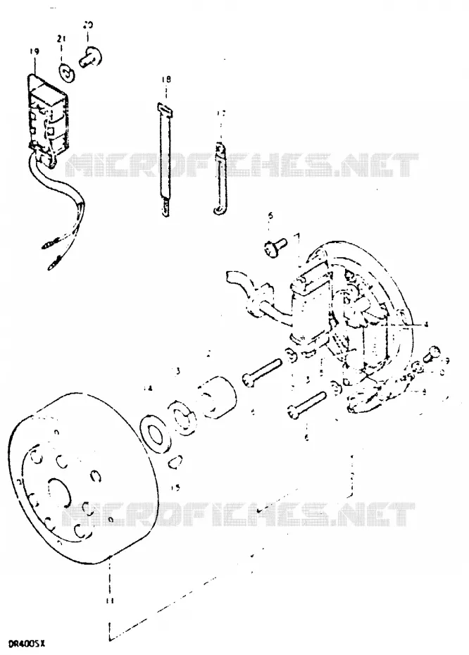 ONTSTEKING Suzuki MOTO 400 DR 1980  DR400ST(T/X)
