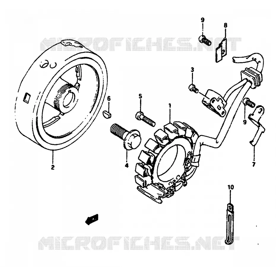 ONTSTEKING Suzuki MOTO 650 DR 1990  DR650RSUL(L/M)