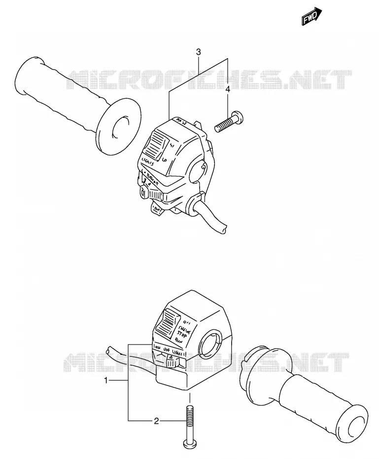 SCHAKELAARS (MODELE M/N/P/R/S) Suzuki MOTO 650 DR 1994  DR650RSER(E4)