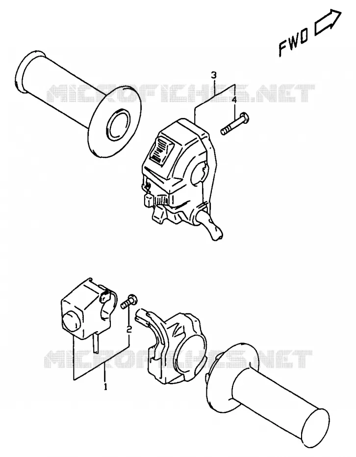 SCHAKELAARS (MODELE W/X, E24) Suzuki MOTO 350 DR 1997  DR350V(V/W/X)