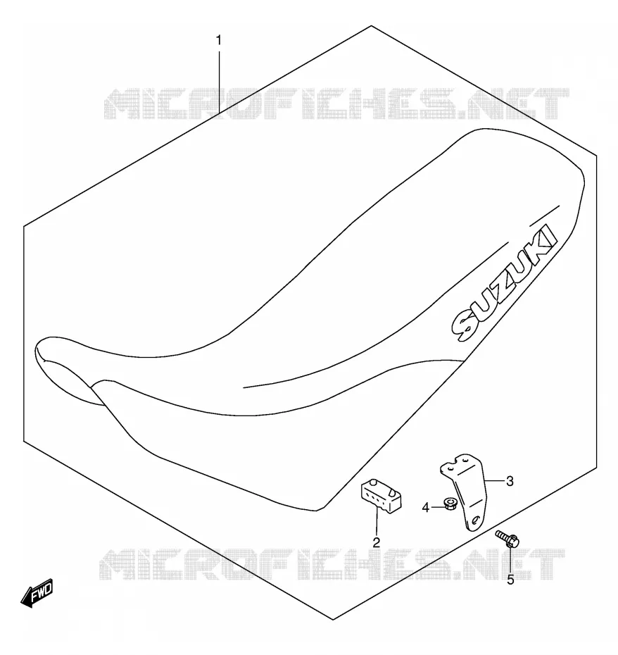 SEAT (MODELE K5) Suzuki MOTO 650 DR 2003  DR650SEK3(E3/E28)