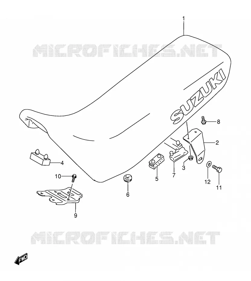 SEAT Suzuki MOTO 350 DR 1990  DR350L(E3)