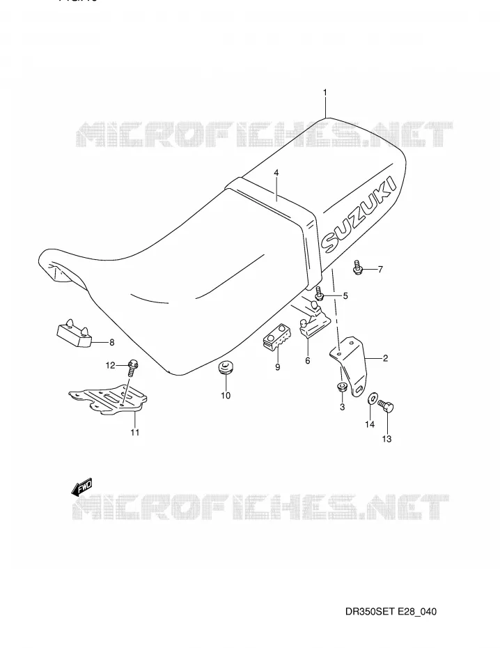 SEAT Suzuki MOTO 350 DR 1994  DR350SER(E28)