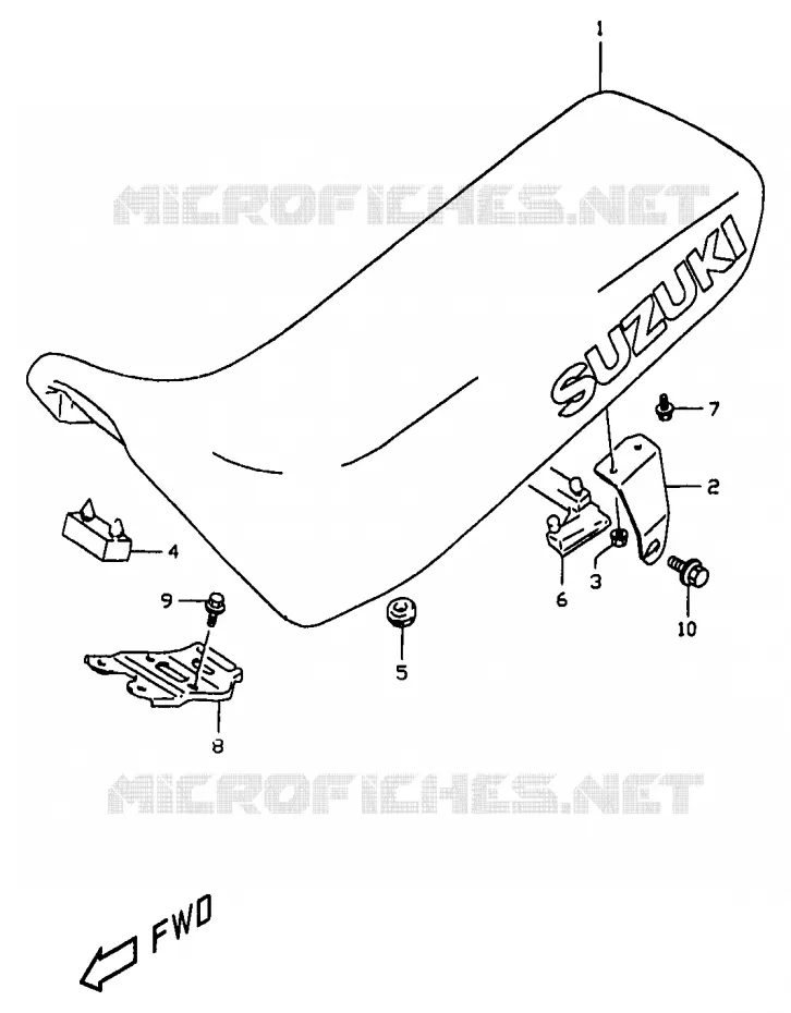 SEAT Suzuki MOTO 350 DR 1997  DR350V(V/W/X)