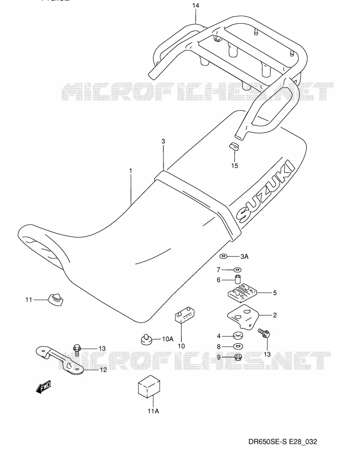 SEAT Suzuki MOTO 650 DR 1994  DR650SER(E28)