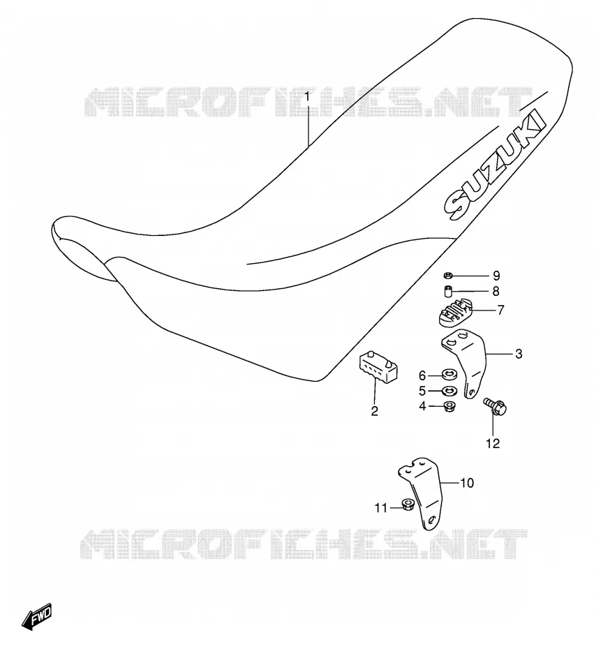 SEAT Suzuki MOTO 650 DR 1996  DR650SET(E4)