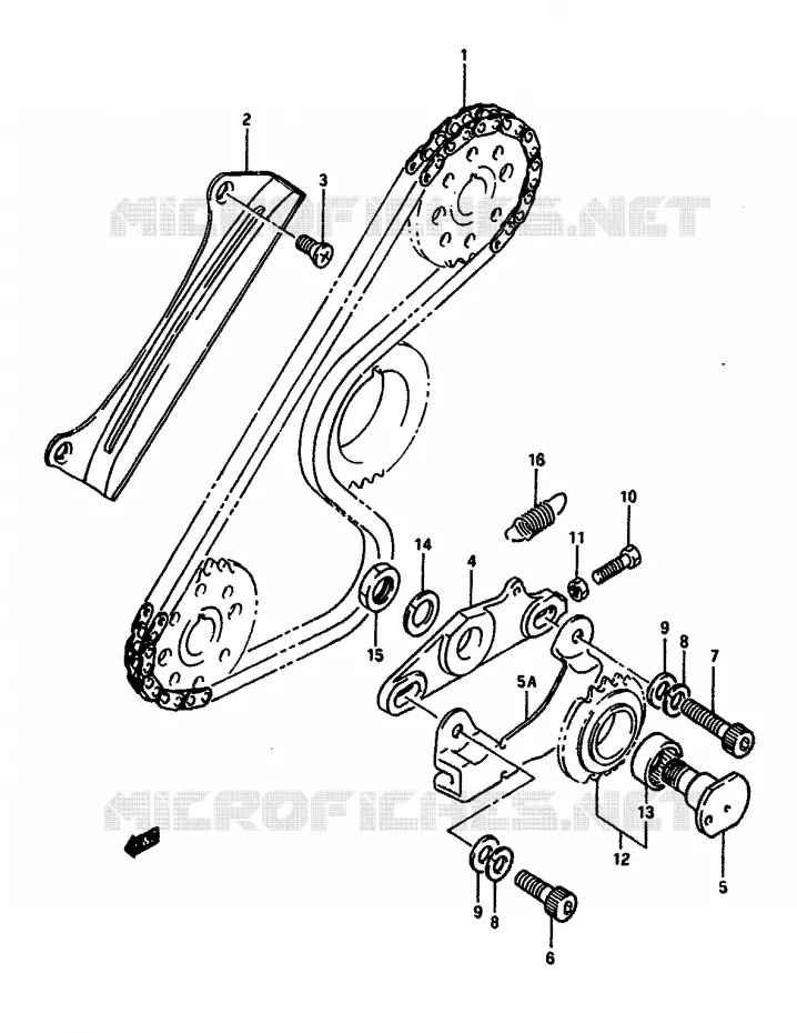 SLINGERKETEN Suzuki MOTO 650 DR 1990  DR650SL(L/M)