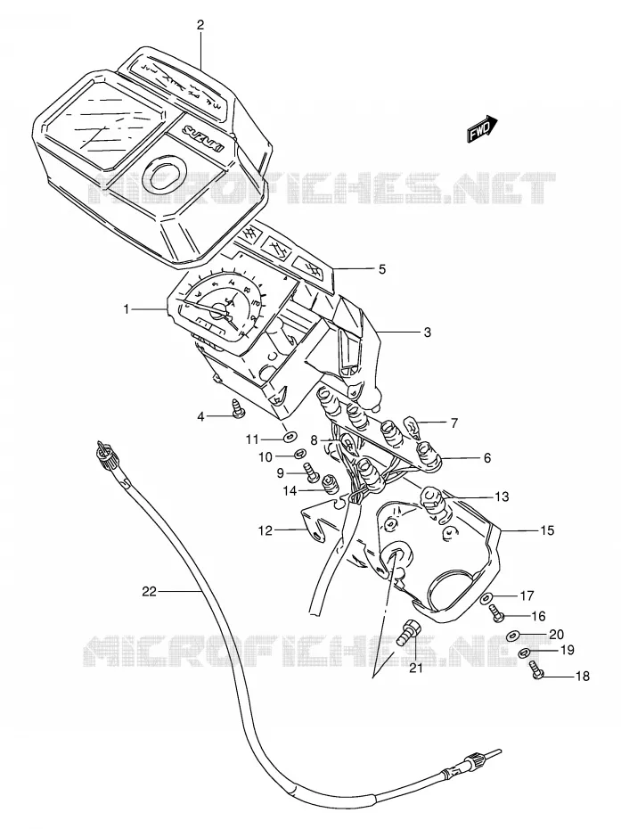 SNELHEIDSMETER Suzuki MOTO 100 AP 1996  AX100T(E94)