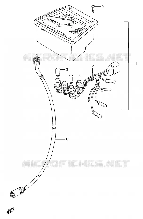SNELHEIDSMETER Suzuki SCOOTER 100 FB 1997  FB100V(E71)