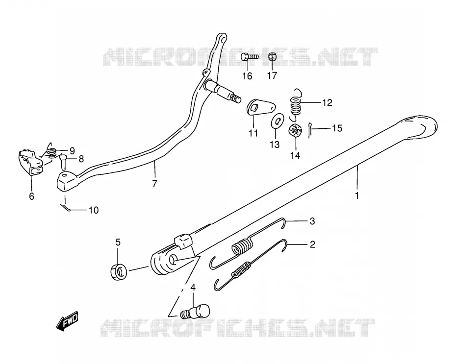 STAND (MODELE K1) Suzuki MOTO 200 DR 2001  DR200SEK1(E24)