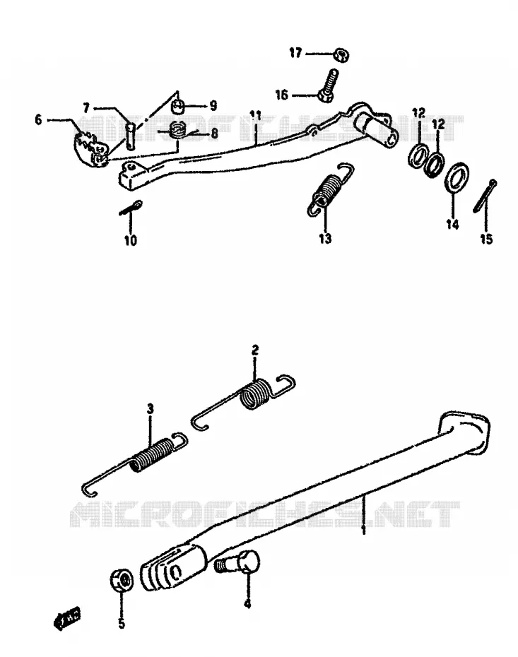 STAND Suzuki MOTO 350 DR 1993  DR350SP(L/M/N/P/R)