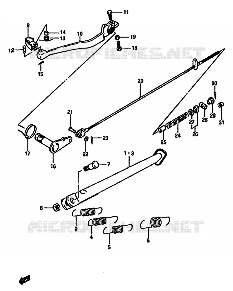 STAND Suzuki MOTO 600 DR 1985  DR600SUF(E2)