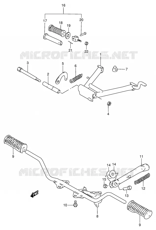 STAND Suzuki SCOOTER 80 FB 1989  FB80K(E1)