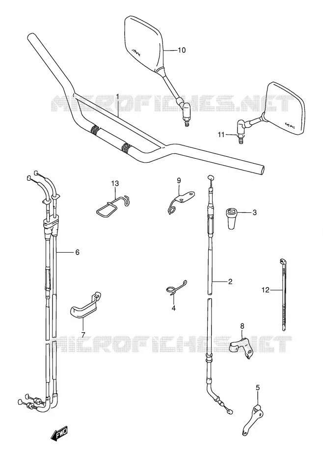 STUUR Suzuki MOTO 250 DR 1995  DR250SES(E24)