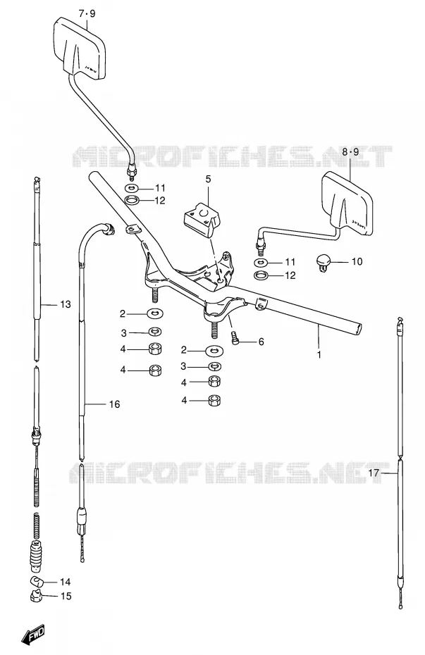 STUUR Suzuki SCOOTER 100 FB 1994  FB100DR(E71)
