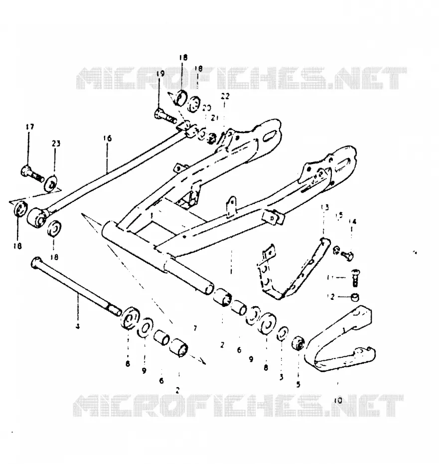SWINGARM Suzuki MOTO 400 DR 1981  DR400SX(T/X)