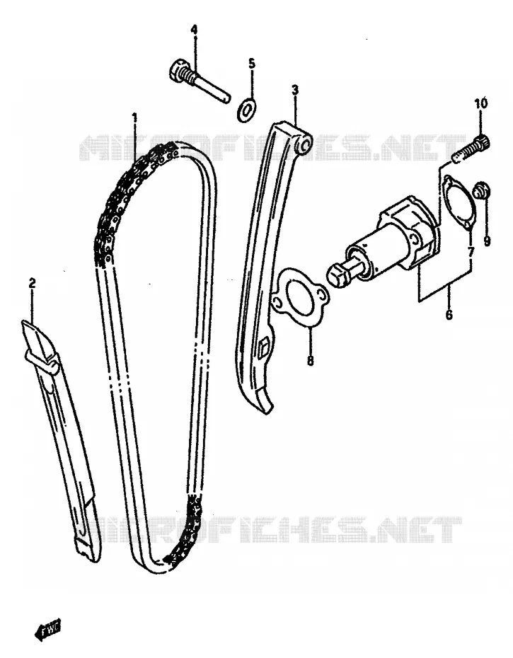 TIMING Suzuki MOTO 600 DR 1985  DR600SF(E2)