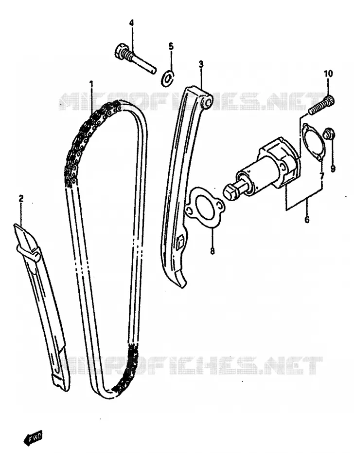 TIMING Suzuki MOTO 600 DR 1987  DR600RUH(E2)