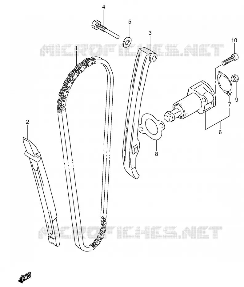 TIMING Suzuki MOTO 650 DR 1992  DR650RSEUN(E4)